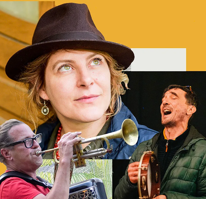 Lucie Land – Vocal Scott Taylor - Accordéon, concertina, trompette, flûte. Clément Chauvet – Rythmique